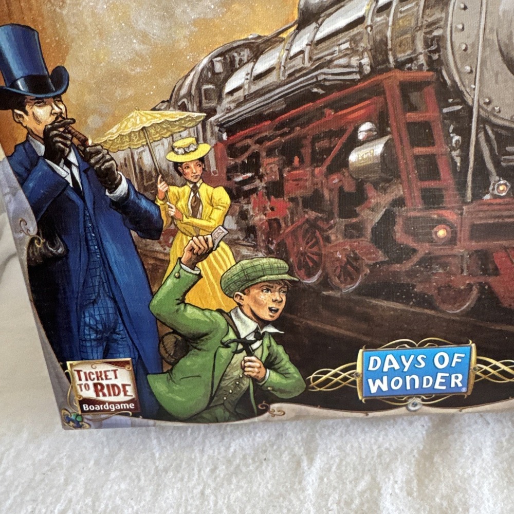 Ticket To Ride ( Days Of Wonder)Board Game ! Allan R. Moon Complete In Nice Cond - Picture 2 of 6